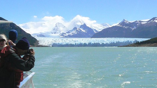 Perito Moreno Sailing towards the front wall of Perito Moreno - Los Glaciares National Park - Argentina - january 24, 2010