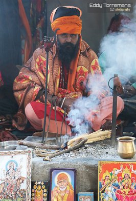 Jaisalmer A Holy Saddhu near Jaisalmer. December 27, 2019