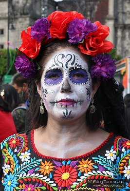 Mexico City The Mexican tradition of honoring and celebrating the dead is entrenched deeply in the culture of its people. Mexico City, October 30, 2021