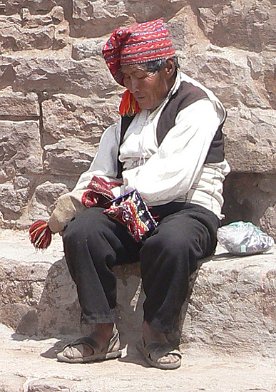 Taquile Island Taquile island on Lake Titicaca has wonderfully preserved the Peruvian and Bolivian cultures - Taquile island - Peru - december 29, 2009