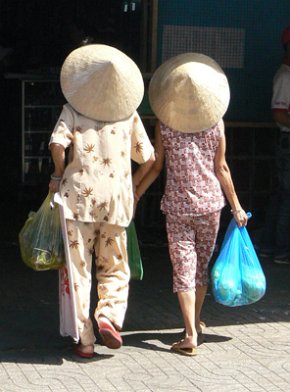 Saigon Leaving the market - Saigon - December 2012