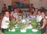 dinner at Blue Ginger